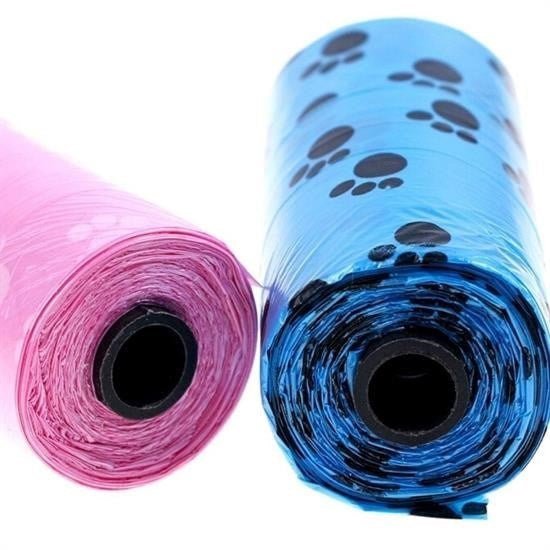 4'lü Rulo Pati Desenli Kaka Poşetleri ve Taşıyıcı Kılıf - Pawliox