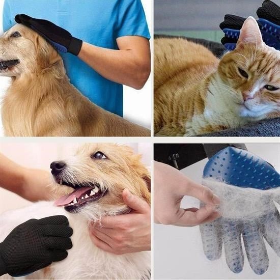 Pawliox® Tüy Toplayan Kedi Temizleme Eldiveni Tüy Toplama Eldiveni - Pawliox