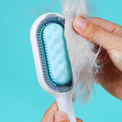 2'si 1 Arada Nemli & Kuru Kullanım Pet Tüy Fırçası - Pawliox