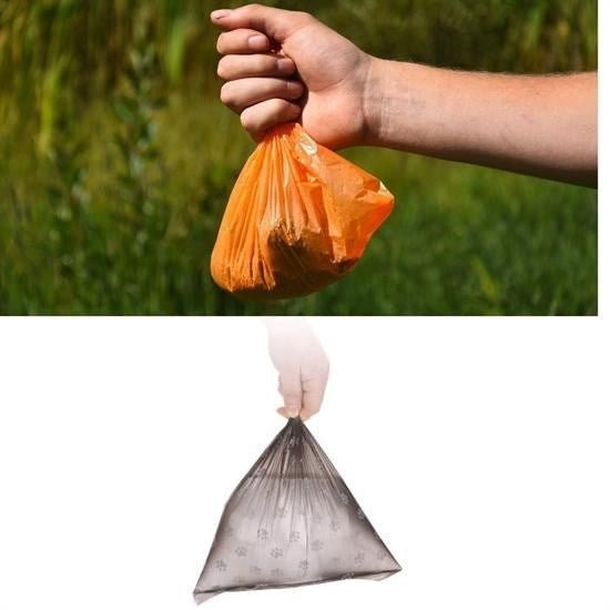 4'lü Rulo Pati Desenli Kaka Poşetleri ve Taşıyıcı Kılıf - Pawliox