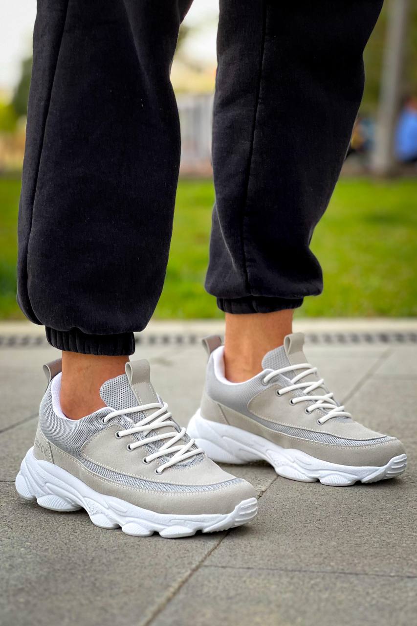 KB - 707 Taş Süet Yüksek Taban Bağcıklı Erkek Ayakkabı - Pawliox