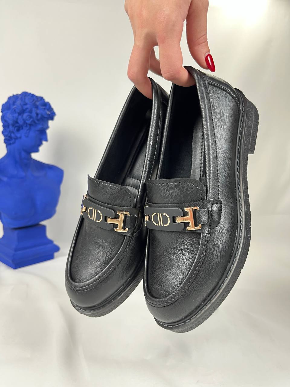 KB - 802 Kömür Cilt Kadın Babet - Pawliox