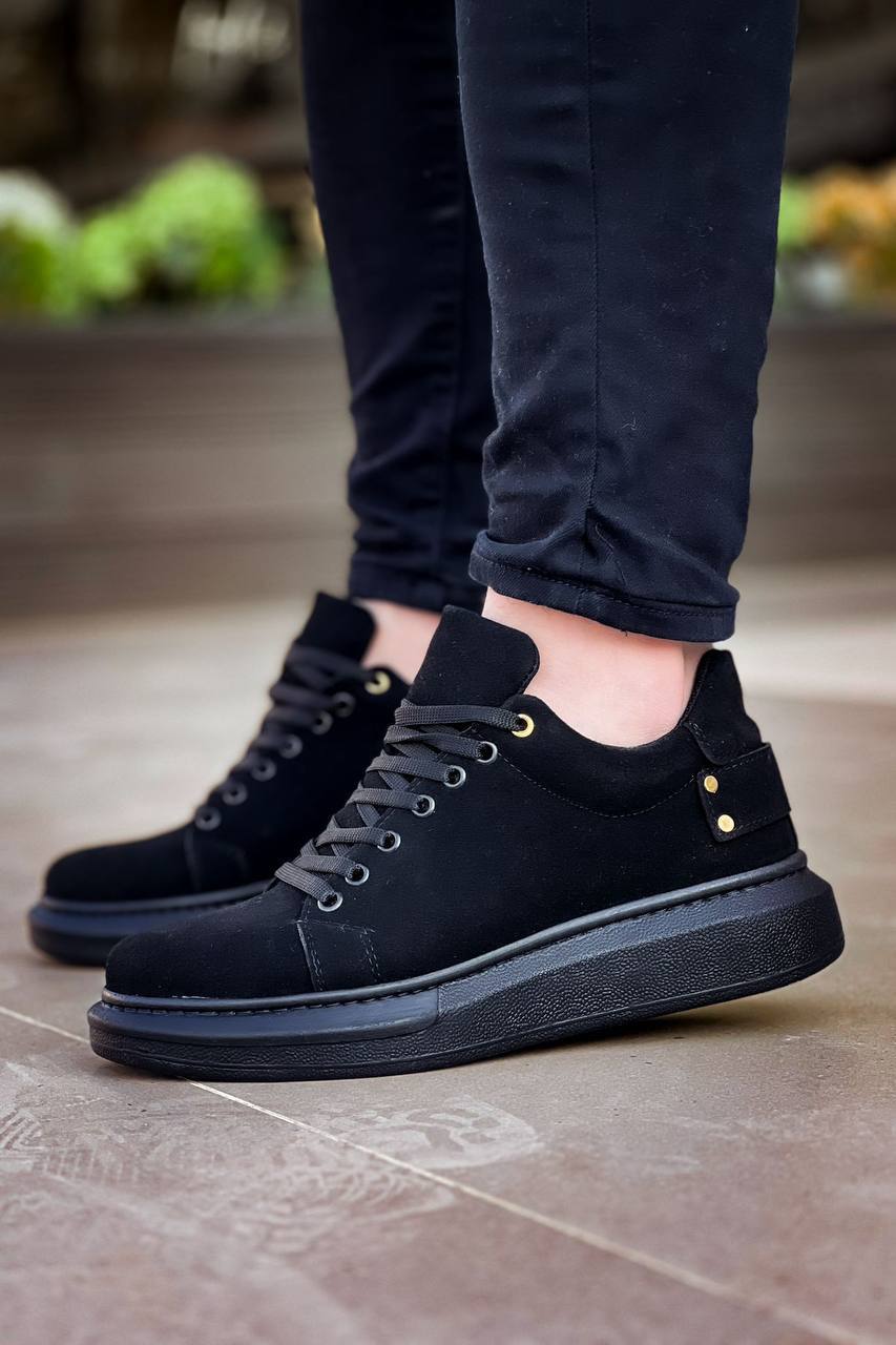 KB047 Kuback Kömür Süet Günlük Erkek Ayakkabı - Pawliox