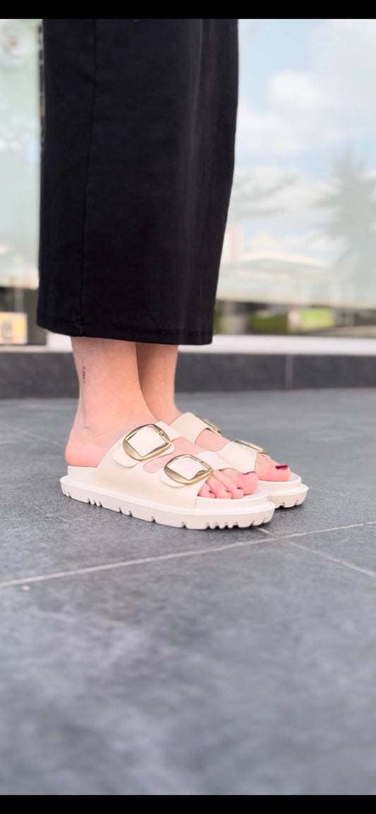 KBTX - 1 Bej Kadın Terlik - Pawliox