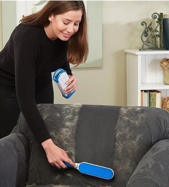 Kendinden Temizlemeli Kıl & Tüy Toplayıcı Fırça - Pawliox