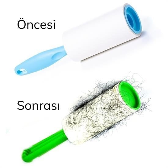Tekrar Kullanılabilir Yapışkanlı Tüy Toplama Rulo Aparatı - Pawliox